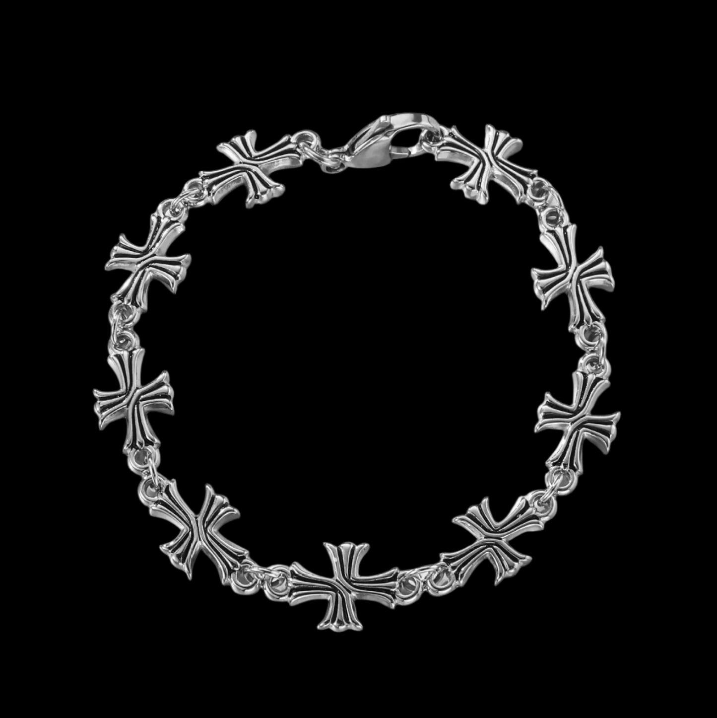 Saints Cross Bracelet